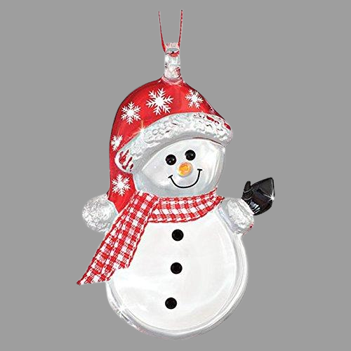 Glass Baron Snowman Buttons Collectible Ornament