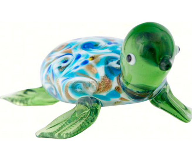 Milano Venetian Sea Turtle Art Glass Animals Handcrafted Figurine
