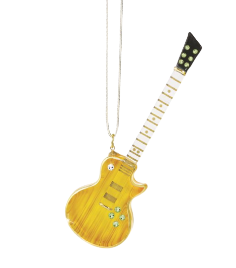 Glass Baron Guitar Christmas Ornament