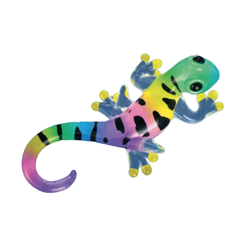Glass Little Gypsy Gecko Figurine with Crystals Accents