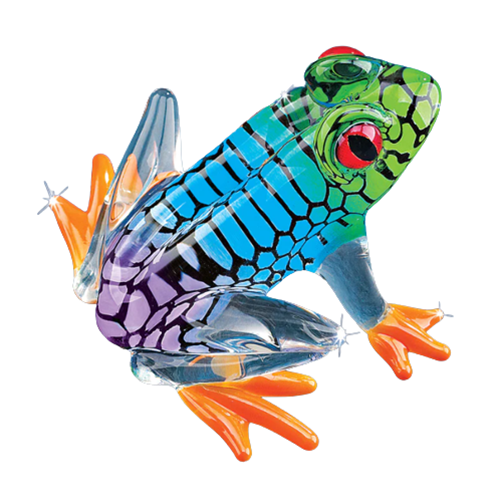Glass Baron Island Hopper Frog Collectible Figurine