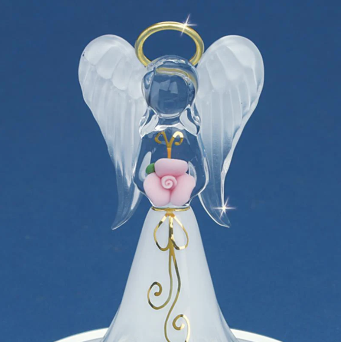 Glass Angel By Your Side Collectible Figurine