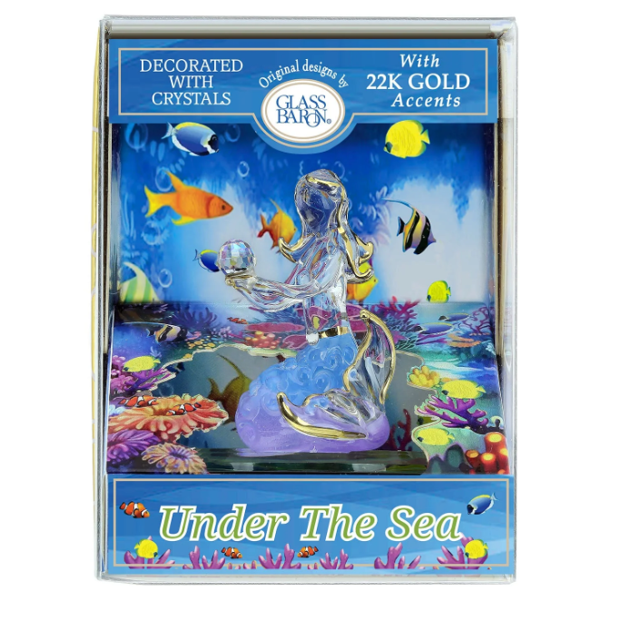 Glass Baron Keepsake Box: Mermaid 'Under The Sea'