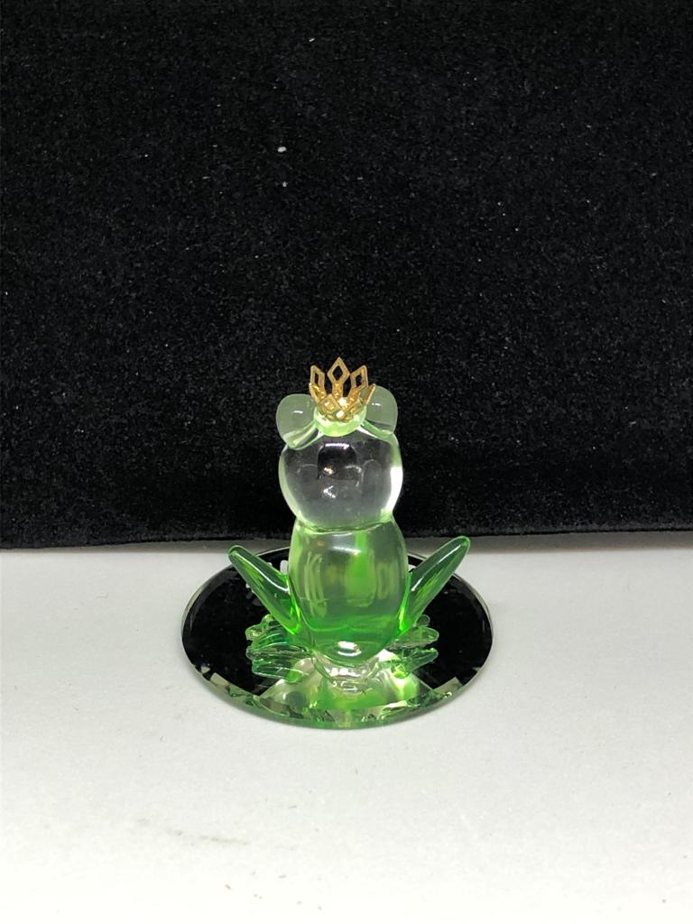 Glass Baron Handcrafted Green Frog Figurine