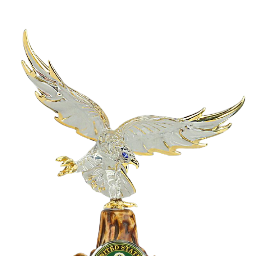 Glass Baron U.S. Army Eagle Military Collectible Figurine