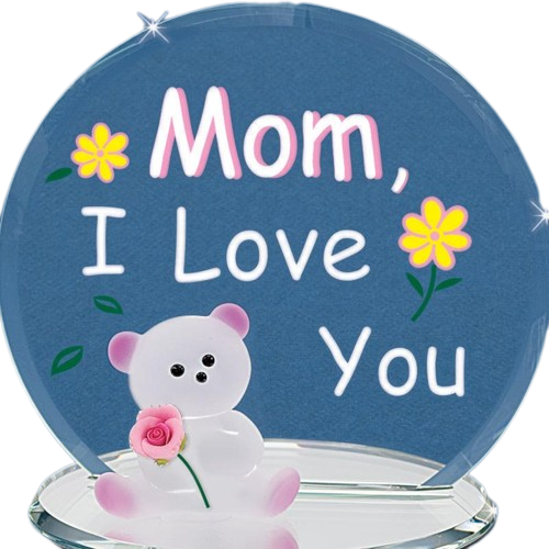 Glass Baron Bear Mom I Love You, Mother's Day Special