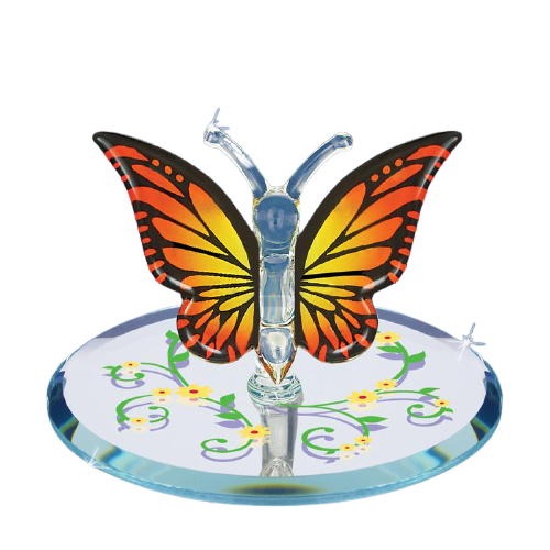 Glass Monarch Butterfly Collectible Figurine
