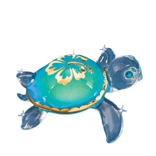 Glass Baron Sea Turtle Aloha Figurine