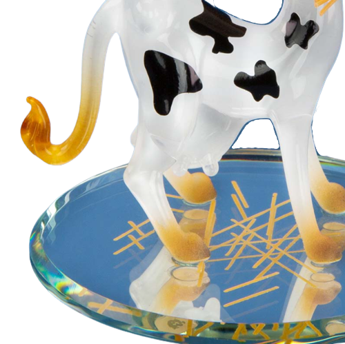 Glass Baron Handcrafted 'Lola' Cow Figurine